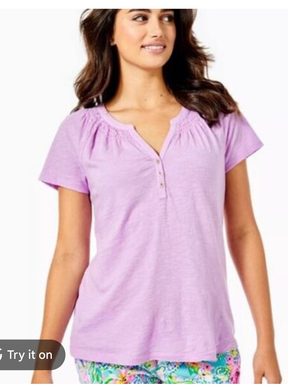 Lilly Pulitzer Essie Knit Top in purple iris